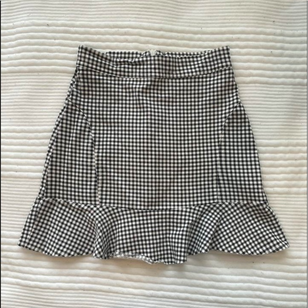 Gingham skirt